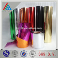 Metallic polyester gold mpet film